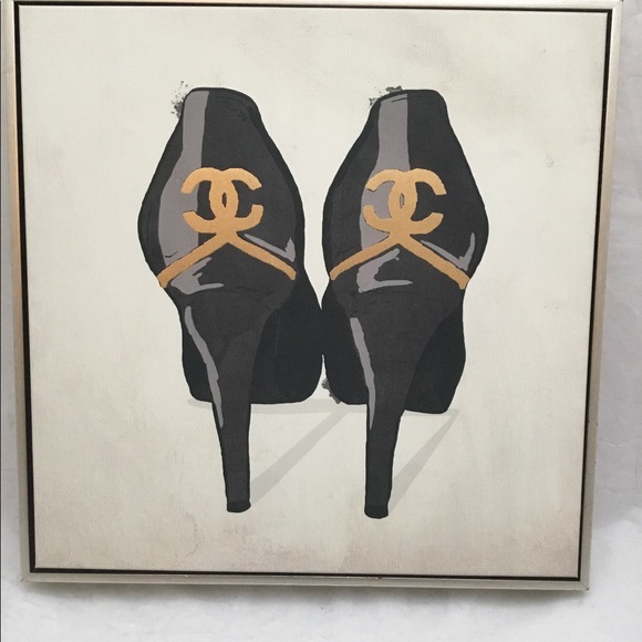 Oliver Gal Other - OLIVER GAL Favorite Pair Chanel CC Logo Canvas Art